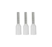 ERKO cosses sertir embout de fil 100 pièces, section transversale du fil 0,5 mm², longueur 10 mm, cosses professionnelles en cuivre galvanisé avec isolation en polyamide, connecteurs pour électriciens