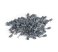 ERKO cosses sertir embout de fil 100 pièces, section transversale du fil 4 mm², longueur 18 mm, cosses professionnelles en cuivre galvanisé avec isolation en polyamide, connecteurs pour électriciens