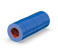 ERKO Ruban adhésif isolant électrique PVC 19mm x 20m 8 pièces Bleu - Réparation de câbles électriques - Très flexible avec une forte adhérence - Résistant aux produits chimiques, chatertone