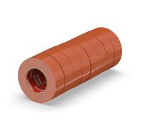 ERKO Ruban adhésif isolant électrique PVC 19mm x 20m 8 pièces Brun - Réparation de câbles électriques - Très flexible avec une forte adhérence - Résistant aux produits chimiques, chatertone