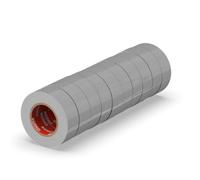 ERKO Ruban adhésif isolant électrique PVC 15mm x 10m 10 pièces Gris, Réparation de câbles électriques, Très flexible avec une forte adhérence, Résistant aux produits chimiques