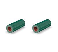 ERKO Ruban adhésif isolant électrique Vert 19mm x 20m 8 pièces PVC - Réparation de câbles électriques - Très flexible avec une forte adhérence - Résistant aux produits chimiques, chatertone (Lot de 2)