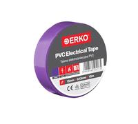 ERKO Ruban Isolant Électrique PVC 15mm x 10m, Violet