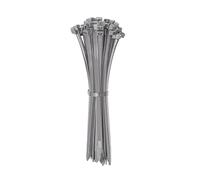 ERKO Serre-câbles électriques Gris 200 x 3,6 mm 100 pièces, Colliers de serrage Professionnelles, Court, Solide, Résistante à la température, Pour le jardin, le garage, la maison