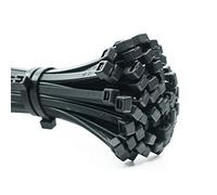 ERKO Serre-câbles électriques noir 500 x 4,8 mm Long, Résistantes à la traction de 22 kg, 100 pièces, Colliers de serrage Professionnelles, Solide, Résistante à la température