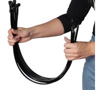 ERKO Serre-câbles électriques noir 540 x 7,6 mm 100 pièces, Résistantes à la traction de 54 kg, Colliers de serrage Professionnelles, Super solide, Long, Résistante à la température