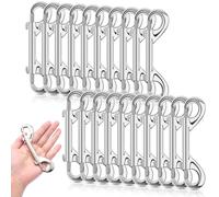 ERKOON Mousquetons extra larges de 11,9 cm à double extrémité, capacité de charge de 99,8 kg, boucles en alliage de zinc pour chats, chiens, chevaux, mousqueton à gâchette robuste pour seau à eau