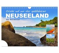 Erlebe mit mir das spektakuläre Neuseeland (Wandkalender 2026 DIN A4 quer), CALVENDO Monatskalender: Die Nordinsel Neuseelands besticht durch seine grünen Hügel und eine Natur die zum Träumen anregt.