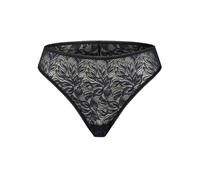 Erlich Textil Slip 'Iconic Lace' noir chiné, Taille XS