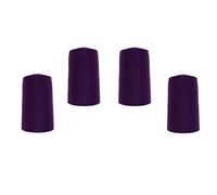 Erlif Lot de 4 cônes de fil à coudre VIGA 120 (0309 - Aubergine)