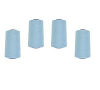 Erlif Lot de 4 cônes de fil à coudre VIGA 120 (1102 - Bleu bébé)