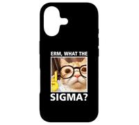 Erm What-The Sigma Cat Meme Selfie Chat Portant des Lunettes de Soleil Coque pour iPhone 17