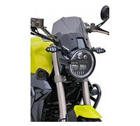 Ermax Compatible avec/Remplacement pour ZONTES 125 SCRAMBLER 2022 - TETE DE FOURCHE SAUTE VENT NOIR CLAIR ERMAX - 0645001 PRO