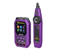 Ermenrich Ping SM75 Testeur de Câbles LAN 2-en-1 Multimètre RJ45 NCV Lampe Flash Test PoE Polarité CAT5E/6/6A AC DC Résistance Continuité Capacité Détecteur de Fréquence