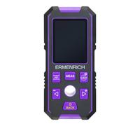 Ermenrich Ping SM90 Détecteur de montants, Télémètre et Niveau numérique, Noir / Violet