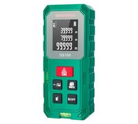 Ermenrich Reel Plus GS100 Télémètre Laser 100M, Portable avec Double Niveau À Bulle, Outil de Mesure pour Distance, Surface, Volume, Mode Pythagore, Changement D’Unités, Écran LCD avec Mémoire