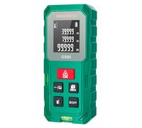 Ermenrich Reel Plus GS60 Télémètre Laser 60M, Portable avec Double Niveau À Bulle, Outil de Mesure pour Distance, Surface, Volume, Mode Pythagore, Changement D’Unités, Écran LCD avec Mémoire