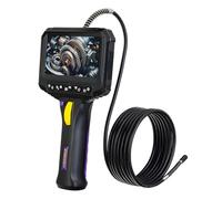 Ermenrich Seek VE80 Endoscope Industriel 4,3" LCD Borescope Câble d’Inspection 3 m Caméra Rotative Enregistreur Photo/Vidéo 6 LED Étanche Portable Semi-Rigide pour Usage Domestique & Professionnel