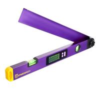 Ermenrich Verk DA40 Rapporteur Numérique 0-230° 450 Mm Niveau Double Affichage Lcd Bouton Hold Calibration Automatique Outil de Mesure pour Construction et Menuiserie