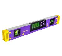 Ermenrich Verk LY40 Niveau numérique et Inclinomètre 0-360° 2 Fioles 450 Mm Changement D’unité Écran LCD Arrêt Automatique Alarme Sonore IP54 pour la Construction et le Bricolage
