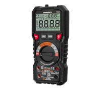 Ermenrich Zing TC24 Multimètre numérique, Courant AC/DC, Capacité, Fréquence, Facteur de Forme, Thermocouple, Résistance, TRMS Test de Batterie et Diode 6 Comptages NCV Écran LCD Échelle Graphique