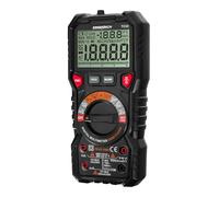 Ermenrich Zing TC32 Multimètre numérique, Courant AC/DC, Capacité, Fréquence, Facteur de Forme, Thermocouple, Résistance, TRMS, Test de Batterie, 2 Comptages, NCV, Écran LCD, Échelle Graphique