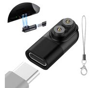 Ermorgen Adaptateur de Charge de Type C Compatible avec LEDLENSER P&H Models pour H5R, H7R, H15R, P18R - Compatible avec Le Chargeur magnétique - Noir