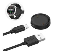 Ermorgen Chargeur USB C Compatible avec Amazfit Active 2/Amazfit Bip 6 | Remplacement pour Station de Charge, 100 cm Charge Câble de Recharge pour Amazfit Active 2 / Amazfit Bip 6 - Noir