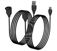 Ermorgen Lot de 2 câbles de charge compatibles avec montre Garmin, câble micro USB coudé à 90 degrés et câble de charge de type C, câble de 1 m pour Fenix 7/7S/7X/6/6S/6X, Instinct, Vivoactive, Venu