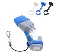 Ermorgen Lot de 3 Étui en Silicone Compatible avec Heat It, Manchon Anti-Perte Portable et léger, Conception incassable et Amovible -Transparent/Noir/Bleu