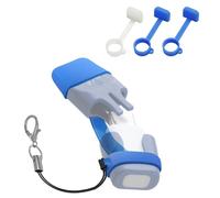 Ermorgen Lot de 3 Étui en Silicone Compatible avec Heat It, Manchon Anti-Perte Portable et léger, Conception incassable et Amovible -Transparent/Bleu