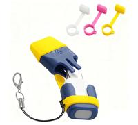 Ermorgen Lot de 3 Étui en Silicone Compatible avec Heat It, Manchon Anti-Perte Portable et léger, Conception incassable et Amovible - Transparent/Rose/Jaune
