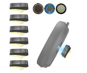 Ermorgen Lot de 6 plaquettes métalliques de rechange compatibles avec OOONO CO-Driver NO 2, P-DISC NO3/NO2/NO1, support pour disque de stationnement électronique OOONO 3/2/1 et avertisseur de flash, 3