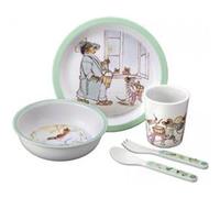 Ernest et Célestine - Coffret repas 5 pièces rataplan Vert Petit Jour Paris Vert G