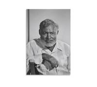 Ernest Hemingway Poster d'œuvres d'art cool Impression sur toile Décoration d'intérieur 20 x 30 cm