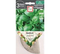 ERNEST TURC-Graines présemées de Basilic Grand vert bio Ernest Turc - 3 ronds de 10 cm