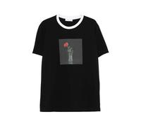 Ernest W. Baker - Ringer Crew Neck T-Shirt - Homme - Tops - Noir - Taille: L