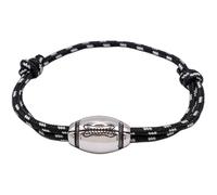 Ernestine - Bracelet rugby - taille ajustable, cadeau fête des pères papi - joueurs de rugby, avec breloque ballon de rugby - bracelet rugby XV de France pour hommes - cadeaux homme papi - rugbyman