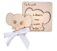 ERNESTINE - Carte annonce tonton pour grossesse - cadeau naissance original - annonce bébé tante et oncle originale - idée carte annonce grossesse surprise - carte en bois annonce bébé tonton