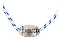 Ernestine - Collier Rugby acier inoxydable - Colliers hommes fans de sport - pendentif forme ballon de rugby - cadeau fête des pères - idée cadeaux papa et papi - Bijoux homme argent réglable