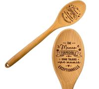 ERNESTINE - Cuillère Mamie cadeau fête des grands mères - cuillère en bois personnalisée pour annonce grossesse future grand-mère - idée annonce grossesse grands-parents - cadeau mamie annonce bébé