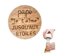 ERNESTINE - Décapsuleur magnétique Papi je t'aime - cadeau fête des grands pères et fête des pères - cadeau papi accessoire homme - ouvre bouteille famille - cadeaux homme anniversaire Noël naissance