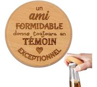 ERNESTINE - Décapsuleur magnétique Témoin - idée annonce témoin mariage originale - cadeau témoins mariages - accessoire apéro témoins homme - ouvre bouteille temoin - cadeau homme anniversaire Noël