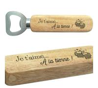 ERNESTINE - Décapsuleur personnalisé je t'aime - cadeau homme saint-valentin - cadeaux original saint-valentin - cadeau amoureux couple - idée couple - cadeaux amour