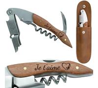 ERNESTINE - Décapsuleur sommelier je t'aime - cadeau homme saint-valentin - cadeau saint-valentin homme - cadeaux original saint valentin - cadeaux amoureux couple - idée couples - amour