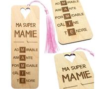 ERNESTINE - Marque page grand mère fête des grands mères - marque page en bois personnalisé - cadeau fête des grands mères - idée cadeau mamie original - cadeau anniversaire mamie - marque page mamie