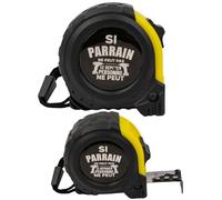 ERNESTINE - Mètre ruban je t'aime parrain - cadeau parrain choix annonce grossesse - cadeau parrain accessoire homme - mètre pliant personnalisable famille - cadeau homme anniversaire Noël naissance