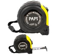 ERNESTINE - Mètre ruban Papi - cadeau fête des grands pères et fête des pères - cadeau papy accessoire homme - mètre pliant personnalisable famille - cadeau papi homme anniversaire Noël naissance