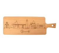 ERNESTINE - Planche à découper en bois ville de Biarritz - planches de cuisine pour fromage ou charcuterie - Idée cadeau anniversaire, retraite, fête des pères, fêtes des grands-pères - haute qualité