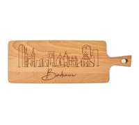 ERNESTINE - Planche à découper en bois ville de Bordeaux - planches de cuisine pour fromage ou charcuterie - Idée cadeau anniversaire, retraite, fête des pères, fêtes des grands-pères - haute qualité